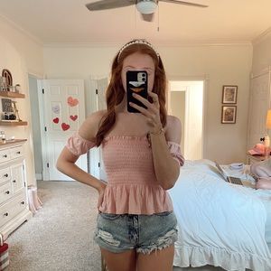LA Hearts Pink Top